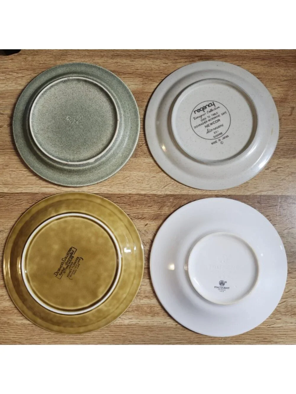 Mismatched Stoneware Plates 7-8